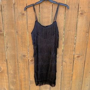 NWT women’s Cheryl Creations short all-over fringe sleeveless mini dress